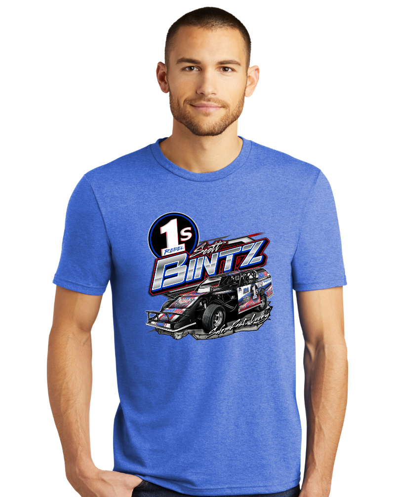 RHR Speed Shop Blue Frost Tee Shirt - Front